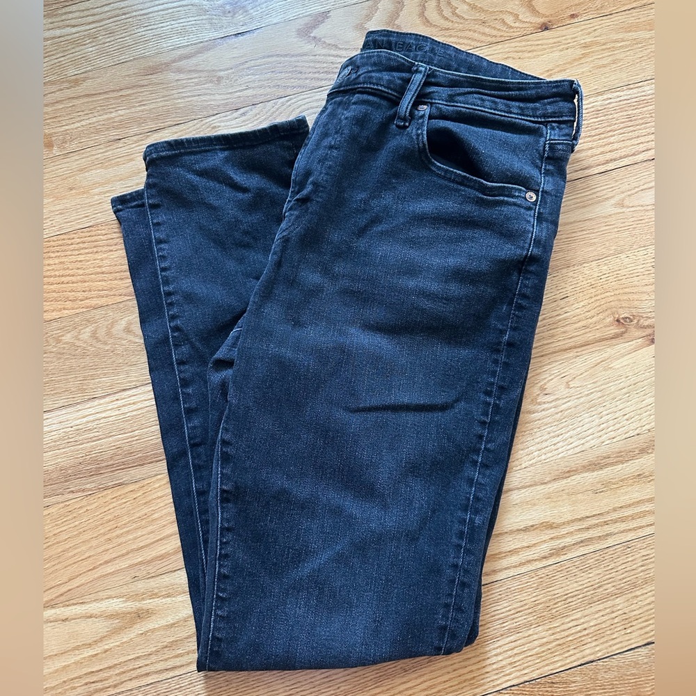 American Eagle Mens Airflex+ Black Jeans